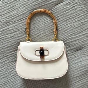 White handbag